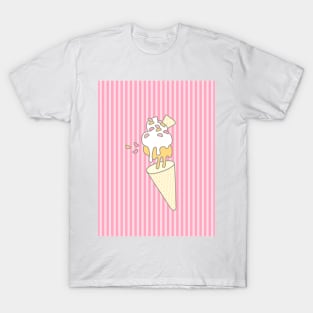 Icecream Gravity Strawberry T-Shirt